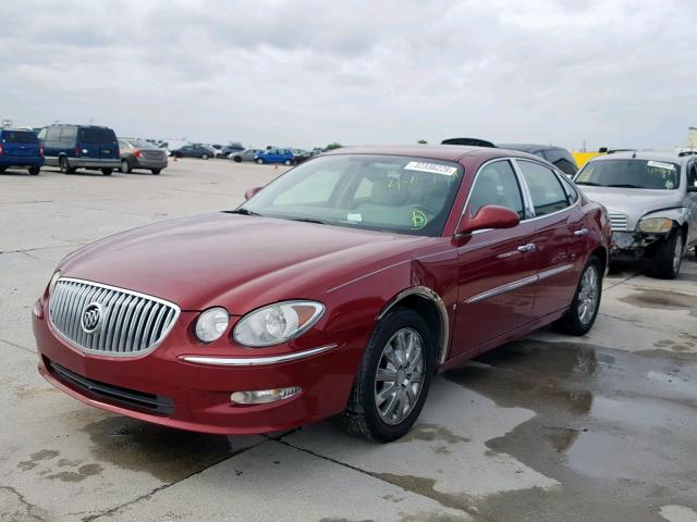 2G4WD582181192414 - 2008 BUICK LACROSSE C RED photo 2