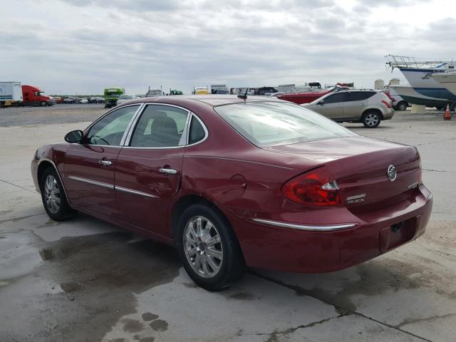 2G4WD582181192414 - 2008 BUICK LACROSSE C RED photo 3