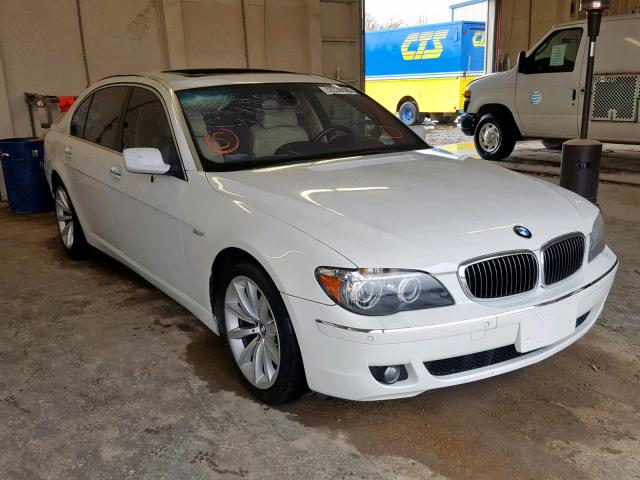 WBAHN83567DT74459 - 2007 BMW 750 WHITE photo 1