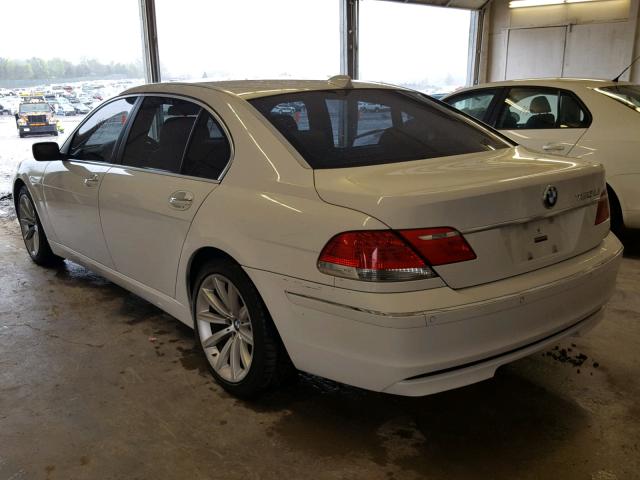 WBAHN83567DT74459 - 2007 BMW 750 WHITE photo 3