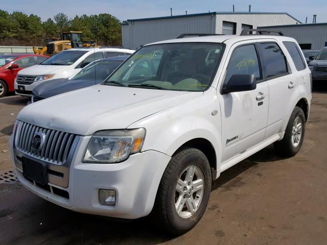 4M2CU29H48KJ33246 - 2008 MERCURY MARINER HE WHITE photo 2