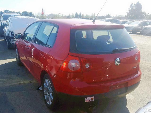 WVWDS71K37W076971 - 2007 VOLKSWAGEN RABBIT RED photo 3