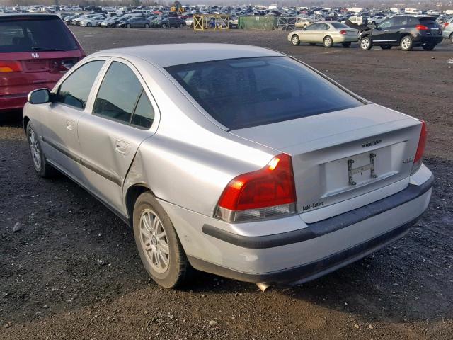 YV1RS61T232276647 - 2003 VOLVO S60 SILVER photo 3