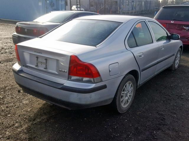 YV1RS61T232276647 - 2003 VOLVO S60 SILVER photo 4