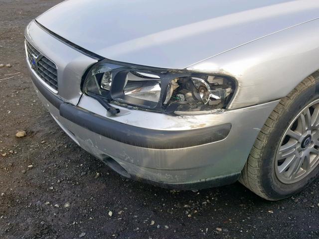 YV1RS61T232276647 - 2003 VOLVO S60 SILVER photo 9