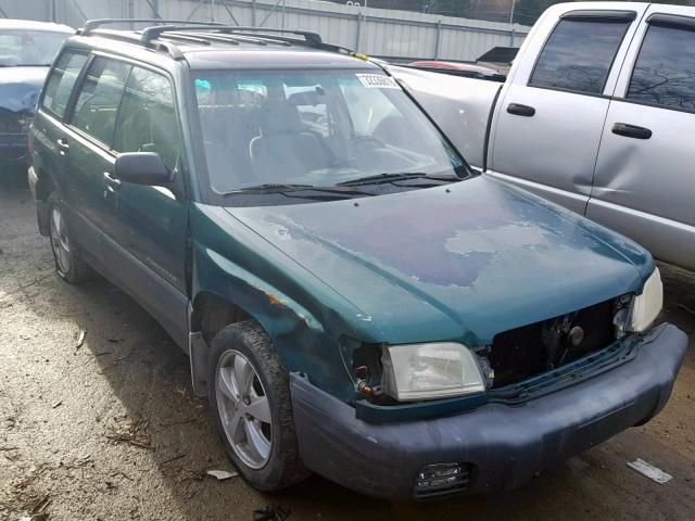 JF1SF63501G752443 - 2001 SUBARU FORESTER L GREEN photo 1