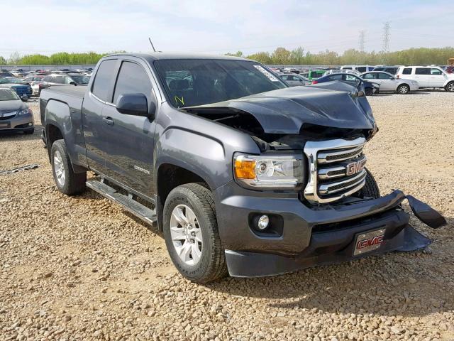 1GTH5CE36G1382287 - 2016 GMC CANYON SLE GRAY photo 1