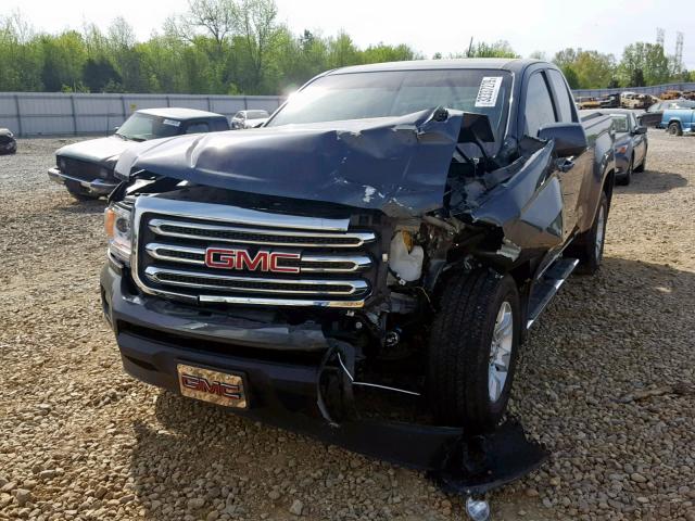 1GTH5CE36G1382287 - 2016 GMC CANYON SLE GRAY photo 2