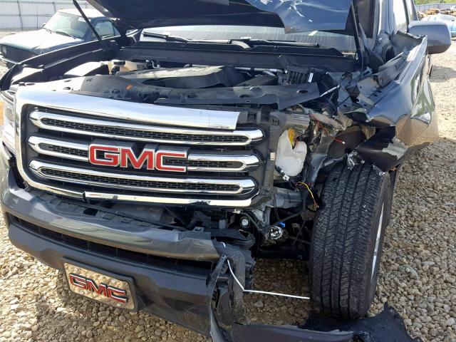 1GTH5CE36G1382287 - 2016 GMC CANYON SLE GRAY photo 9