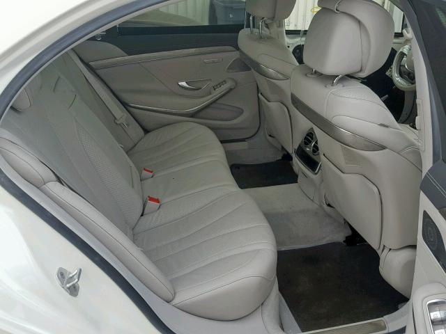 WDDUG8CBXFA082109 - 2015 MERCEDES-BENZ S 550 WHITE photo 6