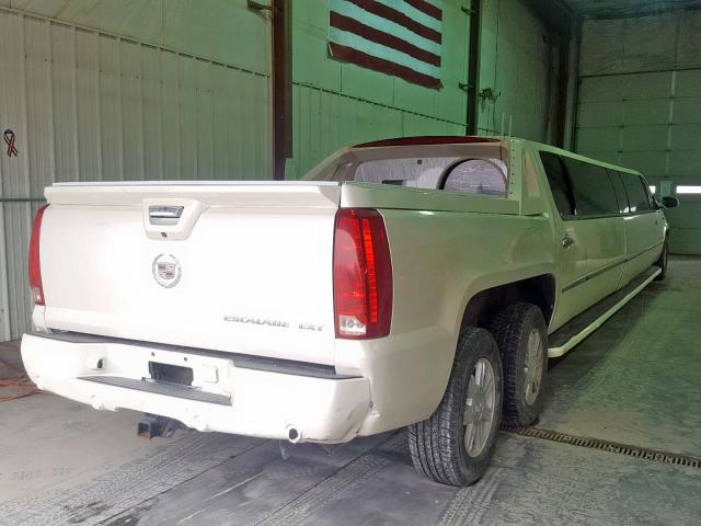 3GYFK62878G131874 - 2008 CADILLAC ESCALADE E WHITE photo 4