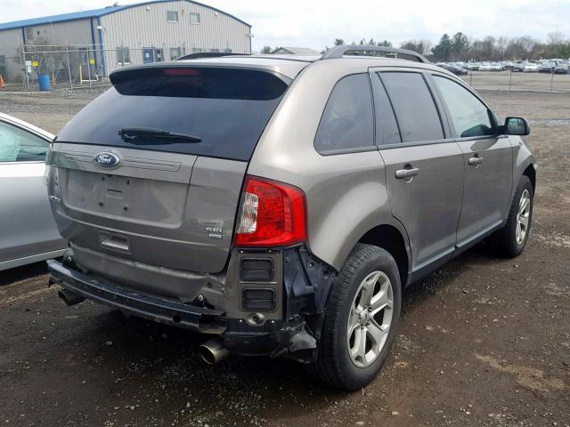 2FMDK4JCXCBA65562 - 2012 FORD EDGE SEL GRAY photo 4