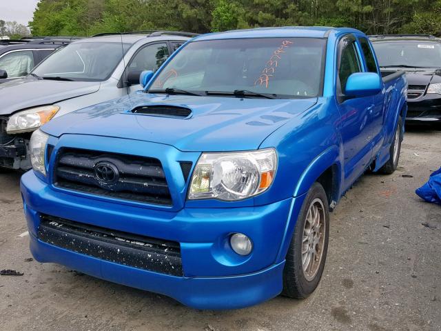 5TETU22N78Z512307 - 2008 TOYOTA TACOMA X-R BLUE photo 2