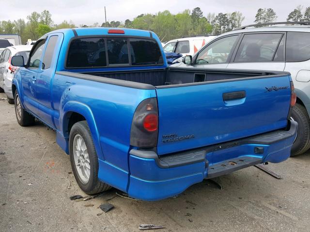 5TETU22N78Z512307 - 2008 TOYOTA TACOMA X-R BLUE photo 3