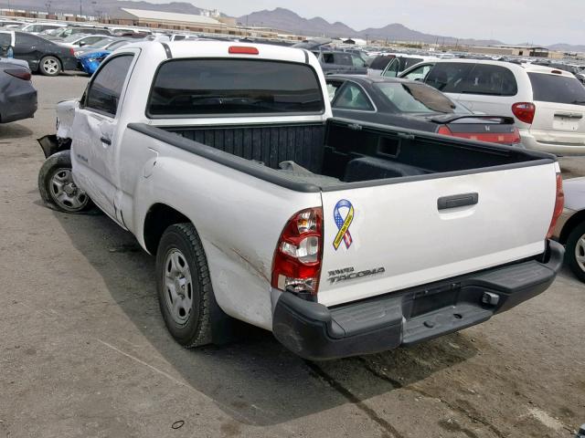 5TENX22N46Z286899 - 2006 TOYOTA TACOMA WHITE photo 3