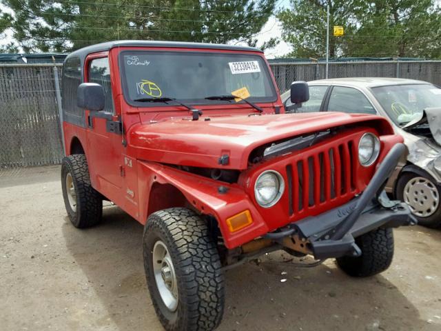 1J4FA39S93P325250 - 2003 JEEP WRANGLER C RED photo 1