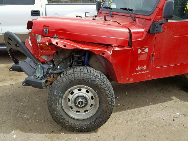 1J4FA39S93P325250 - 2003 JEEP WRANGLER C RED photo 9