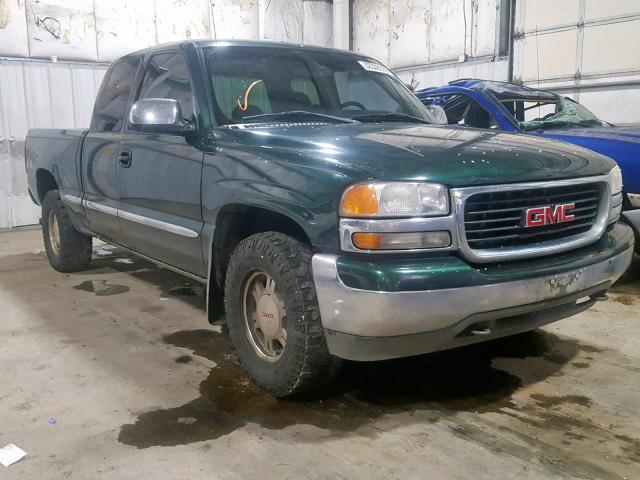 1GTEK19T01E116418 - 2001 GMC NEW SIERRA GREEN photo 1