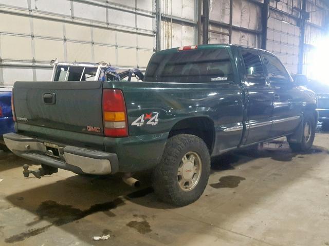 1GTEK19T01E116418 - 2001 GMC NEW SIERRA GREEN photo 4