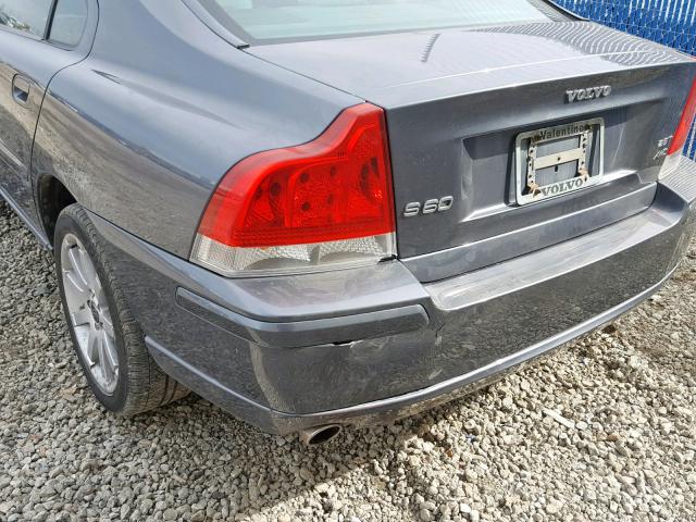 YV1RH592562520719 - 2006 VOLVO S60 2.5T GRAY photo 9