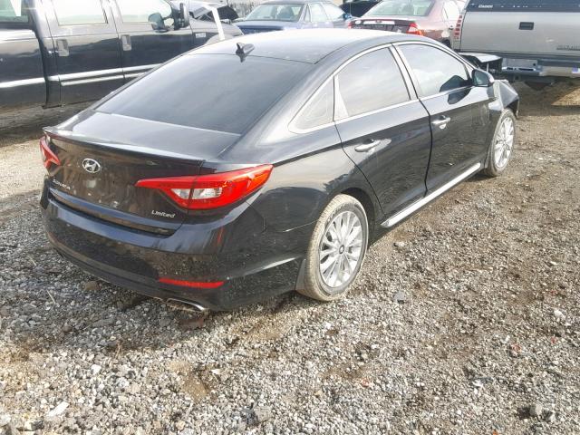 5NPE34AF7FH168835 - 2015 HYUNDAI SONATA SPO BLACK photo 4