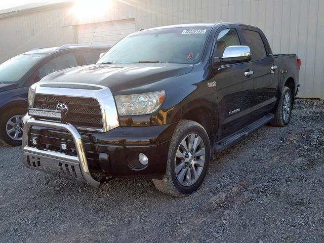 5TFHY5F16DX299290 - 2013 TOYOTA TUNDRA CRE BLACK photo 2