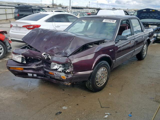 1G3AJ55M4T6327691 - 1996 OLDSMOBILE CIERA SL BURGUNDY photo 2