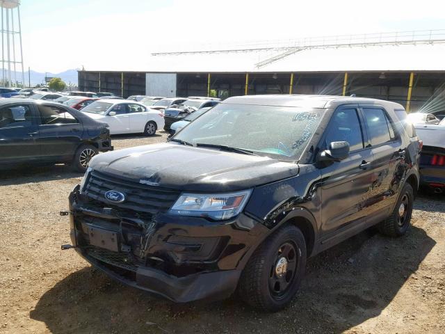 1FM5K8AR3GGB65839 - 2016 FORD EXPLORER P BLACK photo 2