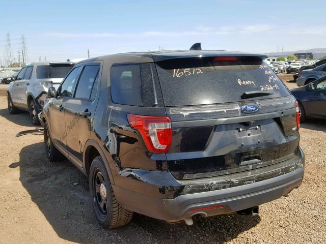 1FM5K8AR3GGB65839 - 2016 FORD EXPLORER P BLACK photo 3