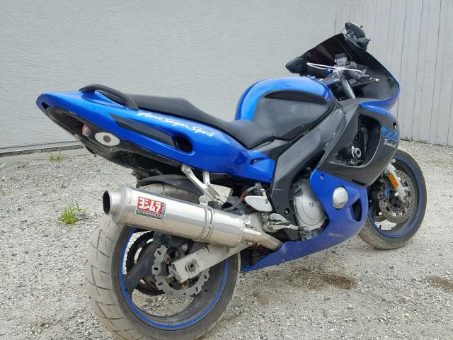 JYA5AHE091A023648 - 2001 YAMAHA YZF600 R BLUE photo 4