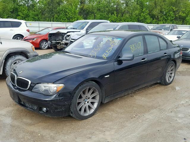 WBAHL835X6DT01759 - 2006 BMW 750 I BLACK photo 2