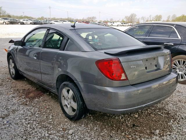 1G8AW15F27Z145319 - 2007 SATURN ION LEVEL CHARCOAL photo 3