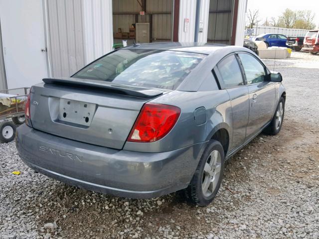 1G8AW15F27Z145319 - 2007 SATURN ION LEVEL CHARCOAL photo 4