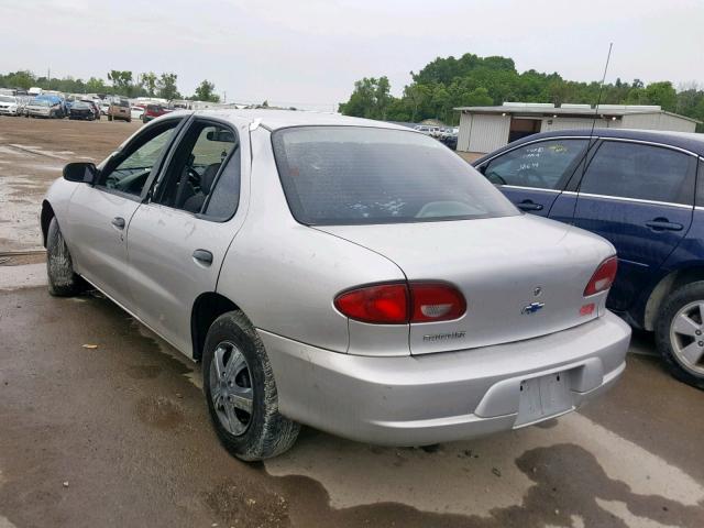 1G1JC524117288086 - 2001 CHEVROLET CAVALIER B SILVER photo 3