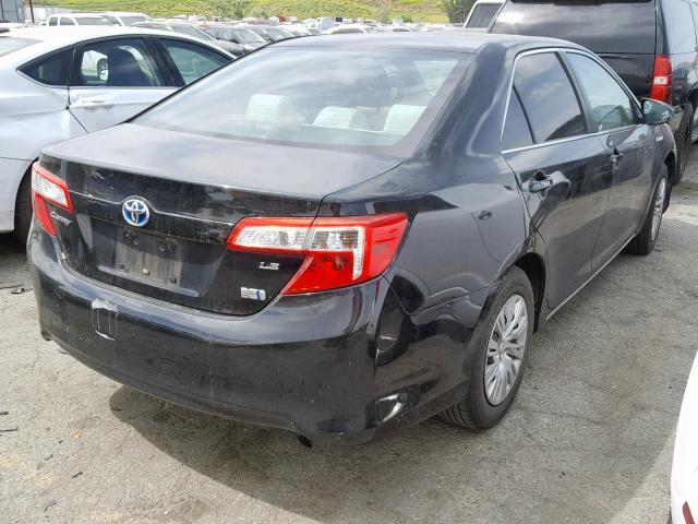 4T1BD1FK1DU072248 - 2013 TOYOTA CAMRY HYBR BLACK photo 4