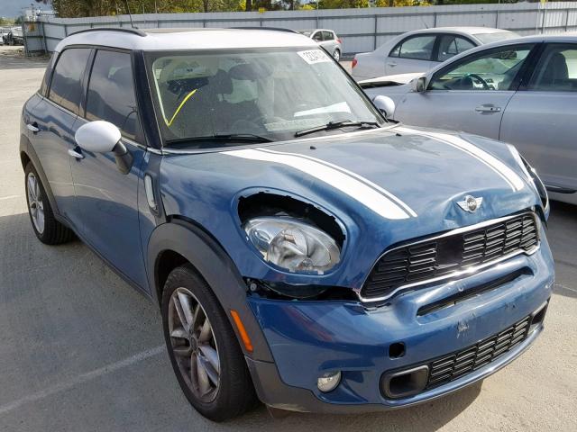 WMWZC3C50CWL82648 - 2012 MINI COOPER S C BLUE photo 1