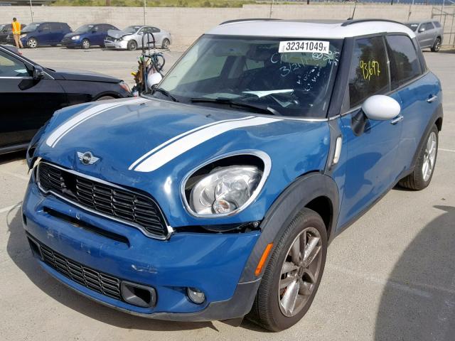 WMWZC3C50CWL82648 - 2012 MINI COOPER S C BLUE photo 2