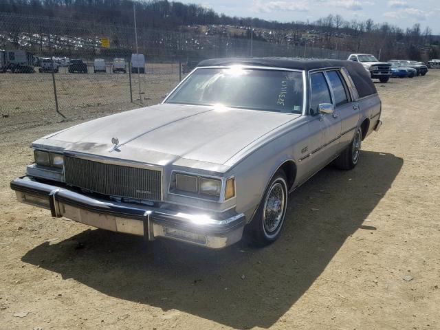 1G4BR35Y3GX405796 - 1986 BUICK LESABRE ES SILVER photo 2