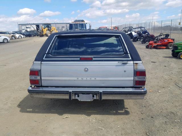 1G4BR35Y3GX405796 - 1986 BUICK LESABRE ES SILVER photo 9