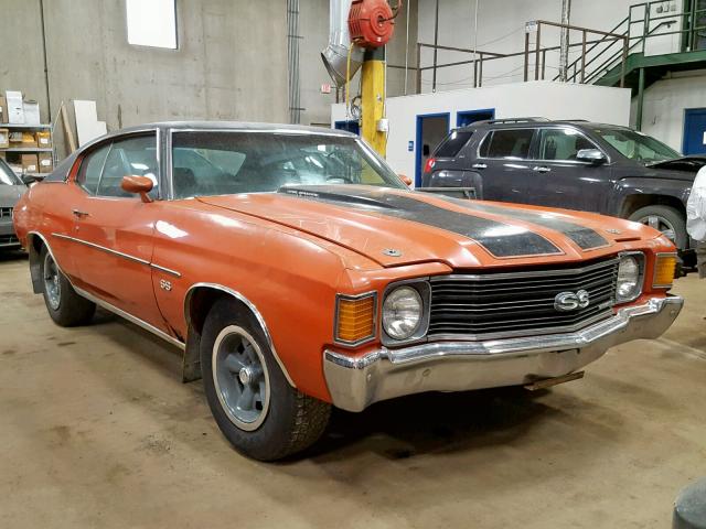 1D37H2K552072 - 1972 CHEVROLET CHEVELLESS ORANGE photo 1