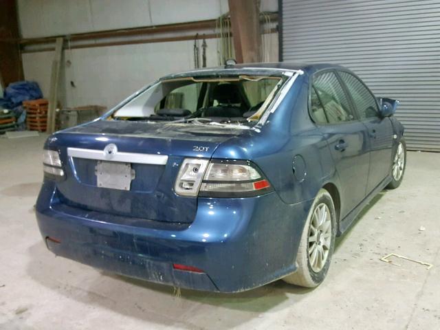 YS3FB49Y981001330 - 2008 SAAB 9-3 2.0T BLUE photo 4