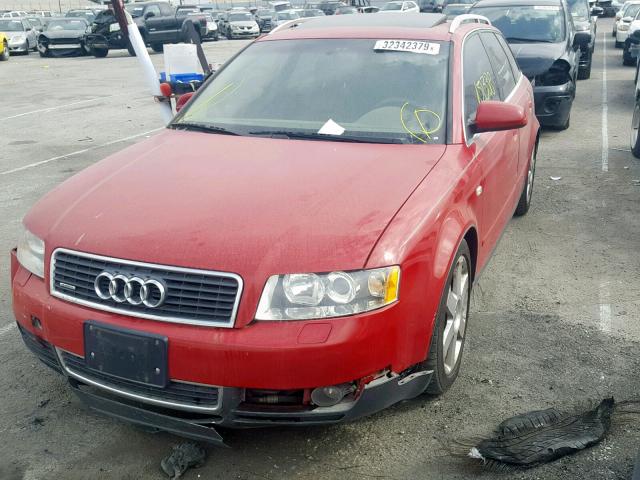 WAUVT68E42A308752 - 2002 AUDI A4 3.0 AVA RED photo 2