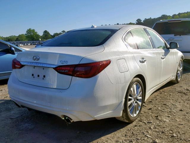 JN1EV7AP9KM513323 - 2019 INFINITI Q50 LUXE WHITE photo 4