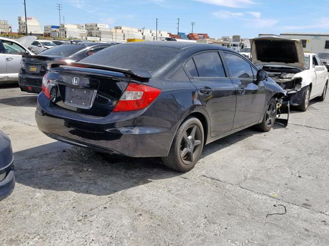 19XFB2F93CE316736 - 2012 HONDA CIVIC EXL BLACK photo 4