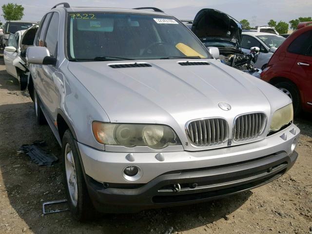 5UXFB33543LH45870 - 2003 BMW X5 4.4I SILVER photo 1