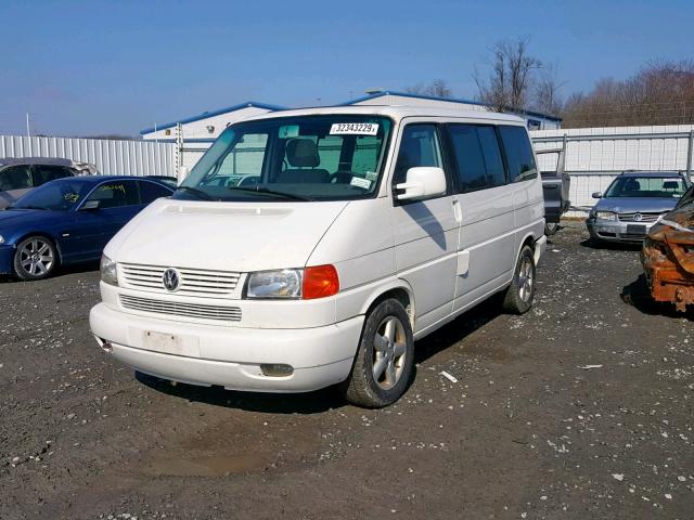 WV2MB47093H037760 - 2003 VOLKSWAGEN EUROVAN MV WHITE photo 2