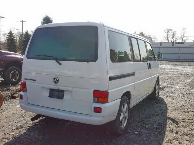 WV2MB47093H037760 - 2003 VOLKSWAGEN EUROVAN MV WHITE photo 4