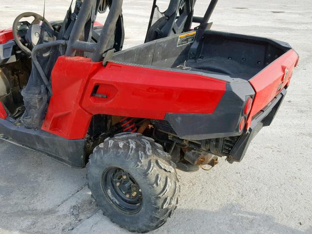 3JBKGAN25FJ001191 - 2015 CAN-AM COMMANDER RED photo 10