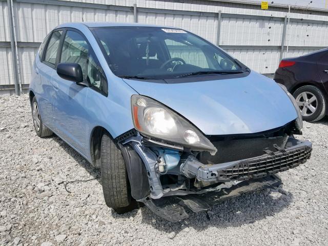 JHMGE8H24AC017662 - 2010 HONDA FIT BLUE photo 1