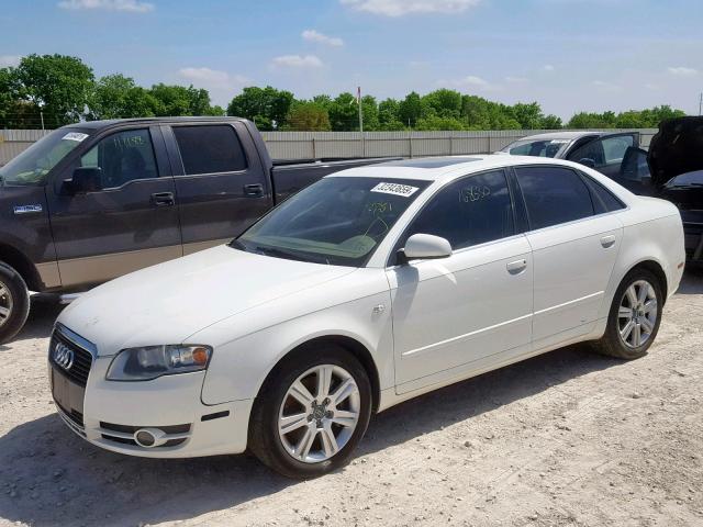 WAUAF78E85A556101 - 2005 AUDI A4 2.0T WHITE photo 2
